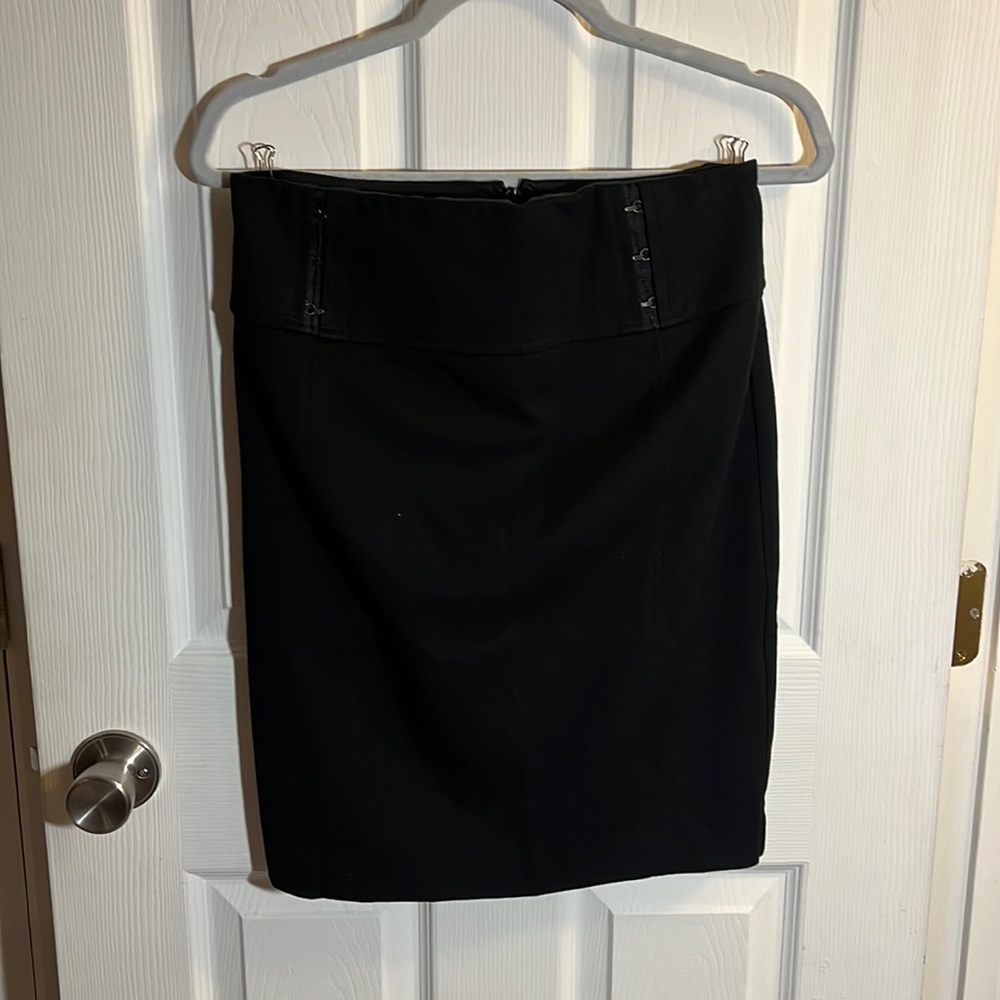 Black mini skirt